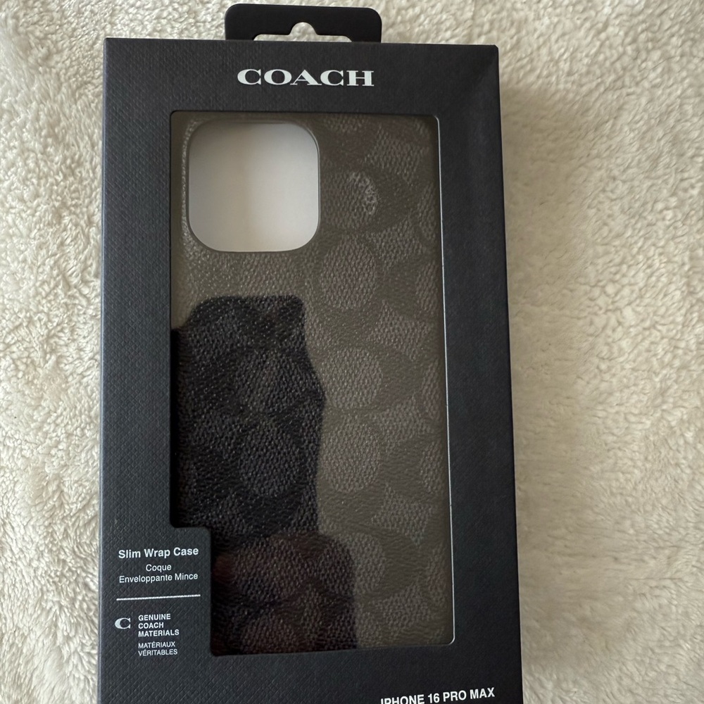 Coach Black Signature iPhone Case